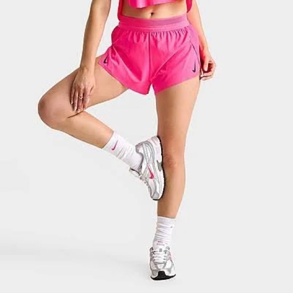 Nike Pants - Nike AeroSwift Dri FIT ADV Brief-Lined Running Shorts Slim Fit Sz M Bright Pink